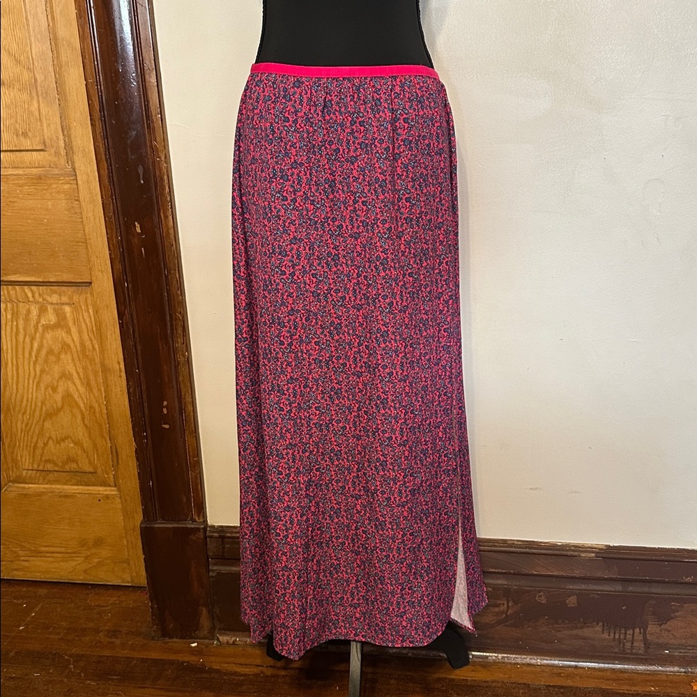 French Connection Floral Pink and Black Skirt